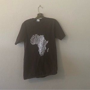 Port & Company Men brown Africa t-shirt